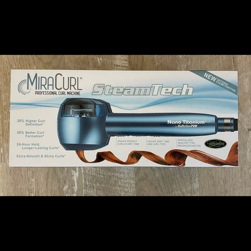 MiraCurl Steamtech Babyliss Pro Nano Titanium Professional Curl Machine